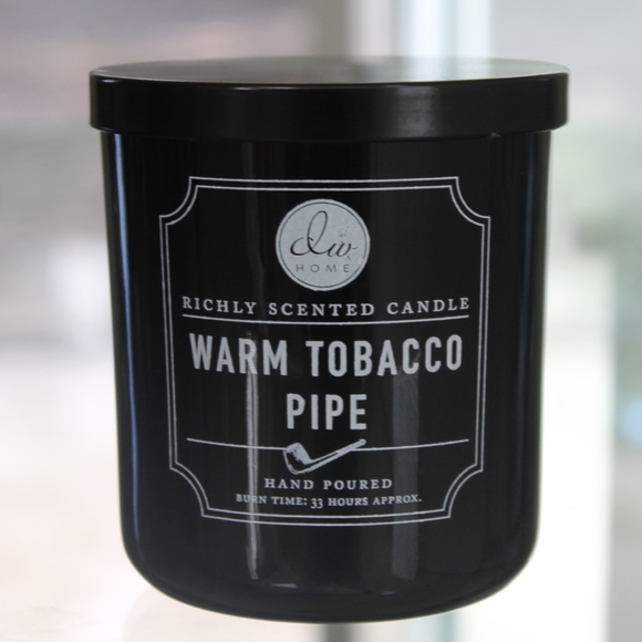 DW HOME CANDLE WARM TOBACCO PIPE NEW BLACK SOY WAX RICHLY SCENTED NEW - Picture 1 of 1